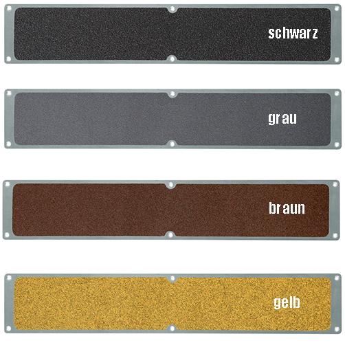 Antirutschplatten Aluminium, 2 Größen, 8 Farben, R13