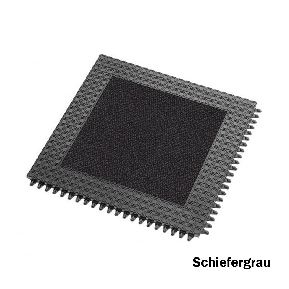 Schmutzfang-Fliese Master Flex HHC C12 | Gummiplatte mit Schmutzfang-Inlay | 50 x 50 cm